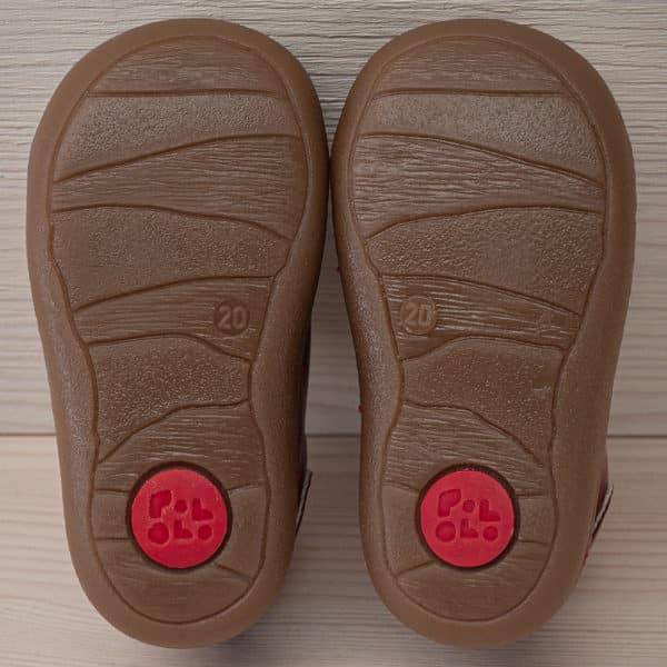Pololo Sneaker Mini Leder Rot Saisonschlussverkauf