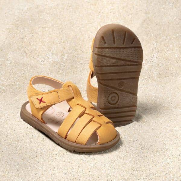 Pololo Sandale Fiesta Gelb – Restpaare in Größe 20 & 21 50% Rabatt für begrenzte Zeit