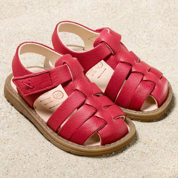 Pololo Sandale Fiesta Rot – Restpaare in Größe 20 & 21