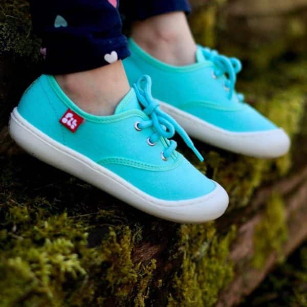 Pololo “Pepe” Baumwoll-Sneaker türkis Schlussverkauf