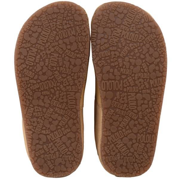 Pololo Outdoor Barfußschuh “Cordel” Hellbraun mit Gummisohle Günstiger Verkauf