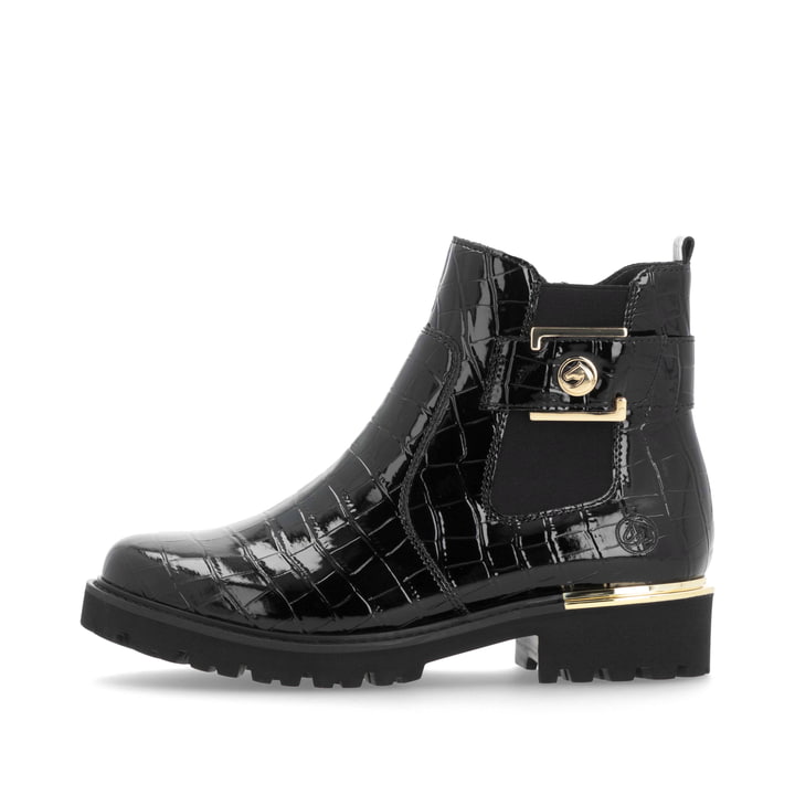 Remonte Artikelnummer D8684-03 remonte Damen Chelsea Boots lackschwarz