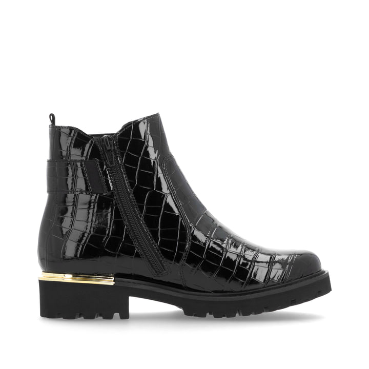 Remonte Artikelnummer D8684-03 remonte Damen Chelsea Boots lackschwarz Große Rabatte