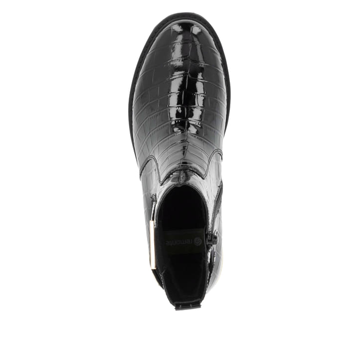 Remonte Artikelnummer D8684-03 remonte Damen Chelsea Boots lackschwarz Große Rabatte