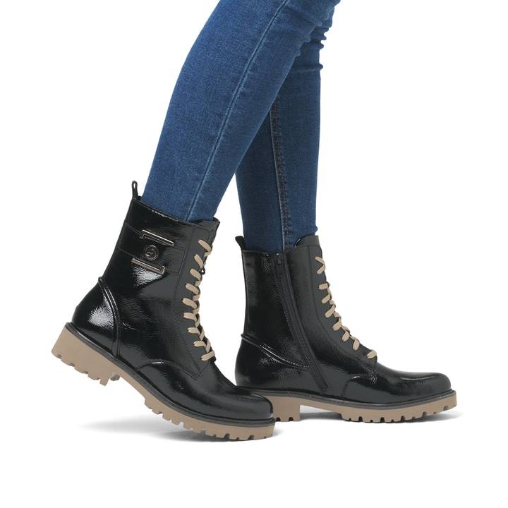 Remonte Artikelnummer D8663-00 remonte Damen Biker Boots glanzschwarz Bestseller
