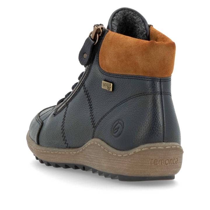 Remonte Artikelnummer R1457-14 remonte Damen Schnürschuhe dunkelblau-nougatbraun Tägliche Deals