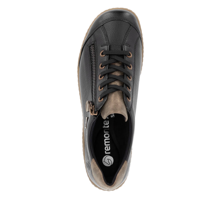 Remonte Artikelnummer R1402-08 remonte Damen Schnürschuhe urbanschwarz-zimtbraun Riesige Rabatte