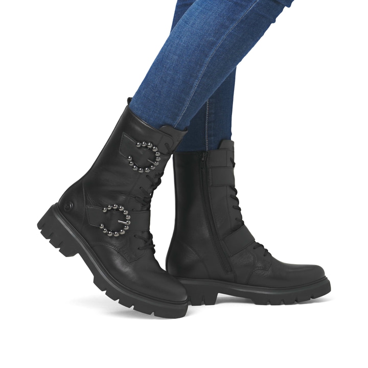 Remonte Artikelnummer D1W70-00 remonte Damen Schnürstiefel tiefschwarz Kostenloser Versand international