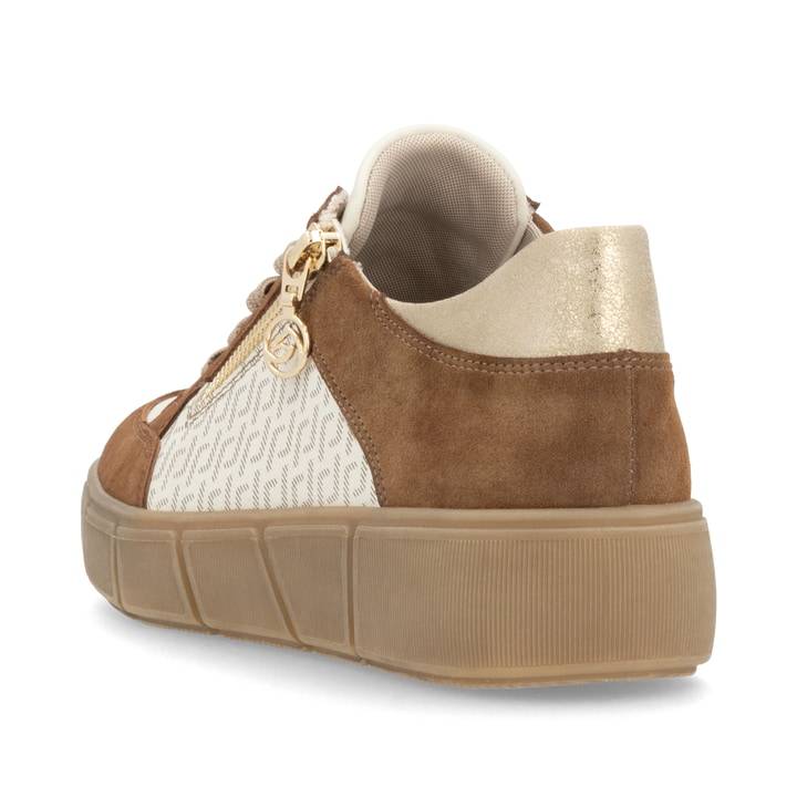 Remonte Artikelnummer D1T00-60 remonte Damen Sneaker hellbeige-noisette Schlussverkauf