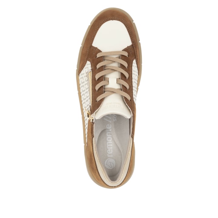 Remonte Artikelnummer D1T00-60 remonte Damen Sneaker hellbeige-noisette Schlussverkauf