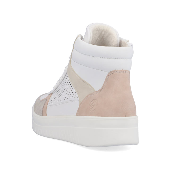 Remonte Artikelnummer D0J70-80 remonte Damen Sneaker macciatoweiß-altrosa-beige Muttertagsangebot