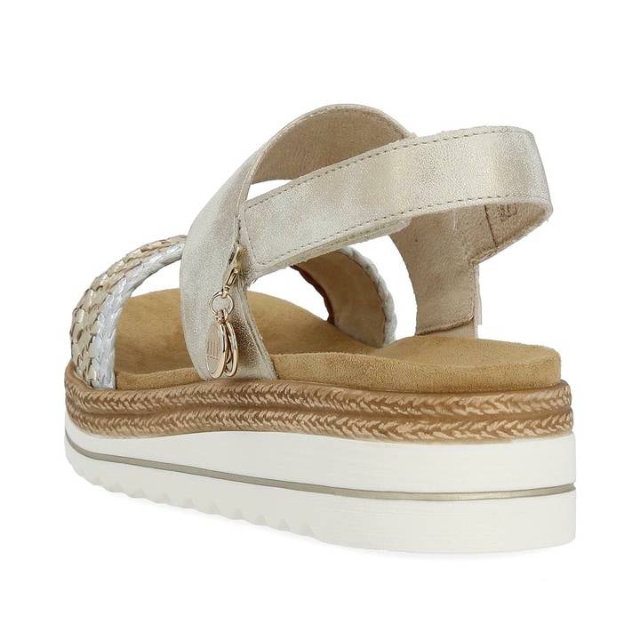 Remonte Artikelnummer D0Q56-90 remonte Damen Riemchensandalen beige-metallic Zeitbegrenzte Promotion