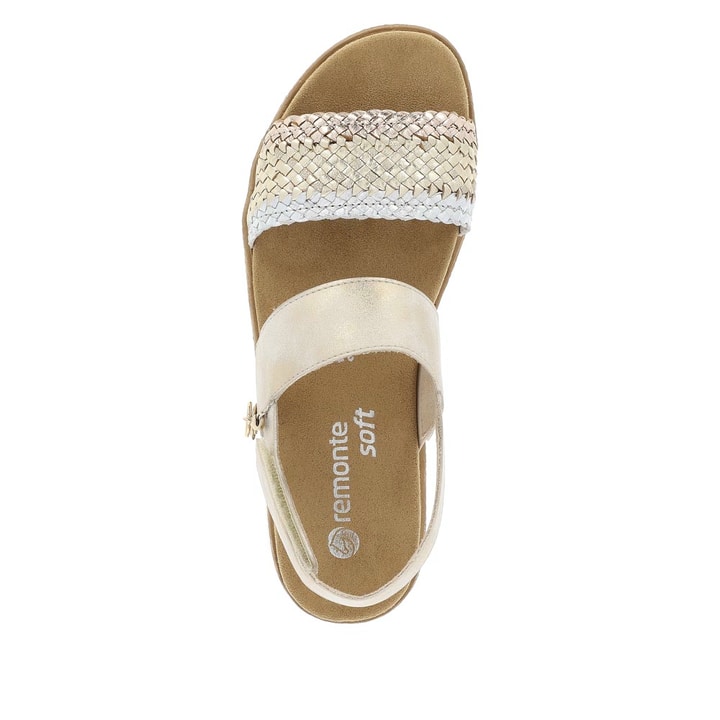 Remonte Artikelnummer D0Q56-90 remonte Damen Riemchensandalen beige-metallic Zeitbegrenzte Promotion