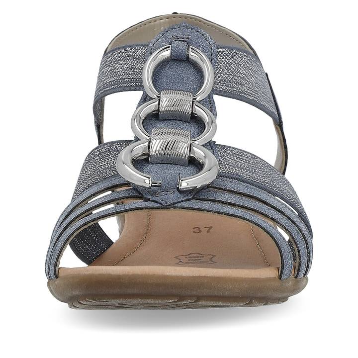 Remonte Artikelnummer R3605-12 remonte Damen Riemchensandalen schieferblau-silber Bis zu 60% Rabatt
