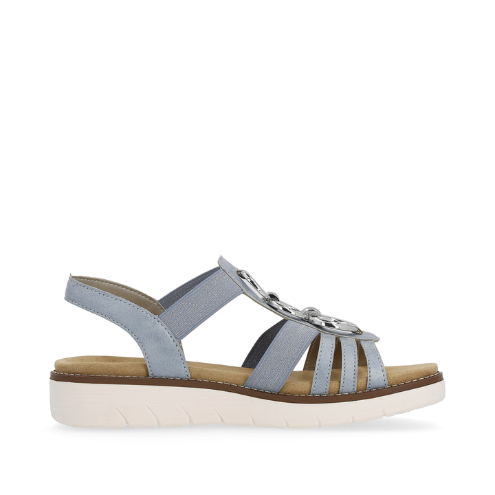 Remonte Artikelnummer D2073-12 remonte Damen Riemchensandalen babyblau-silber Bis zu 65% Rabatt