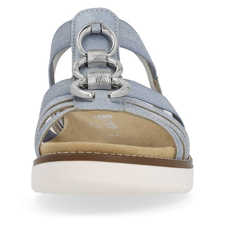 Remonte Artikelnummer D2073-12 remonte Damen Riemchensandalen babyblau-silber Bis zu 65% Rabatt