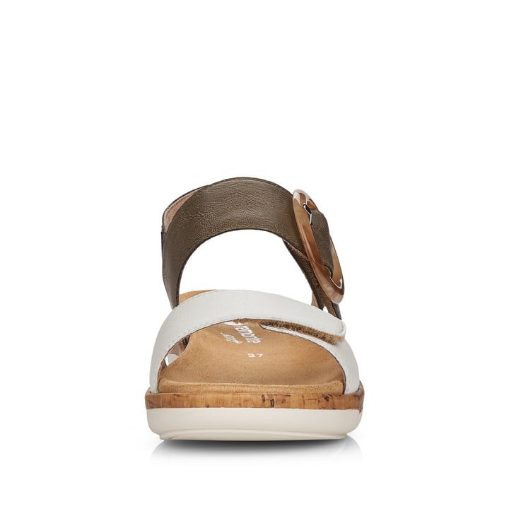 Remonte Artikelnummer R6853-54 remonte Damen Riemchensandalen olivgrün-altweiß Vierteljährliche Förderung