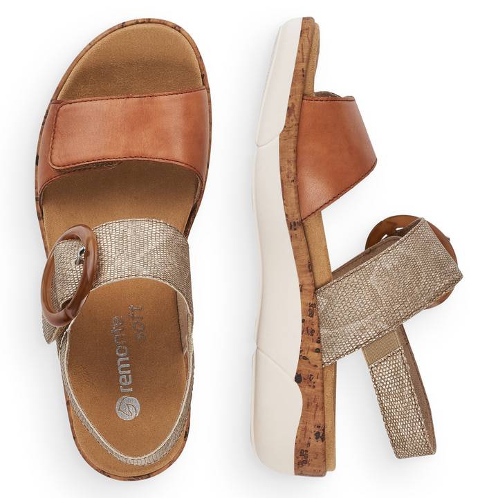 Remonte Artikelnummer R6853-90 remonte Damen Riemchensandalen karamellbraun Bis zu 55% Rabatt