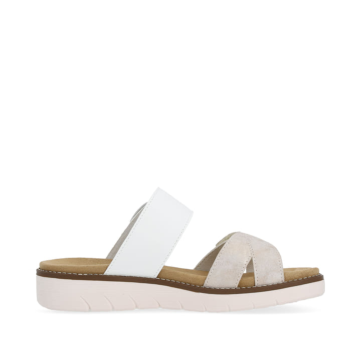 Remonte Artikelnummer D2048-90 remonte Damen Pantoletten metallicrosé-lilienweiß Fabrik Onlineshop