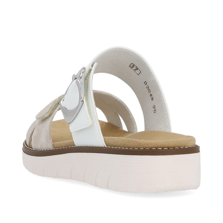 Remonte Artikelnummer D2048-90 remonte Damen Pantoletten metallicrosé-lilienweiß Fabrik Onlineshop