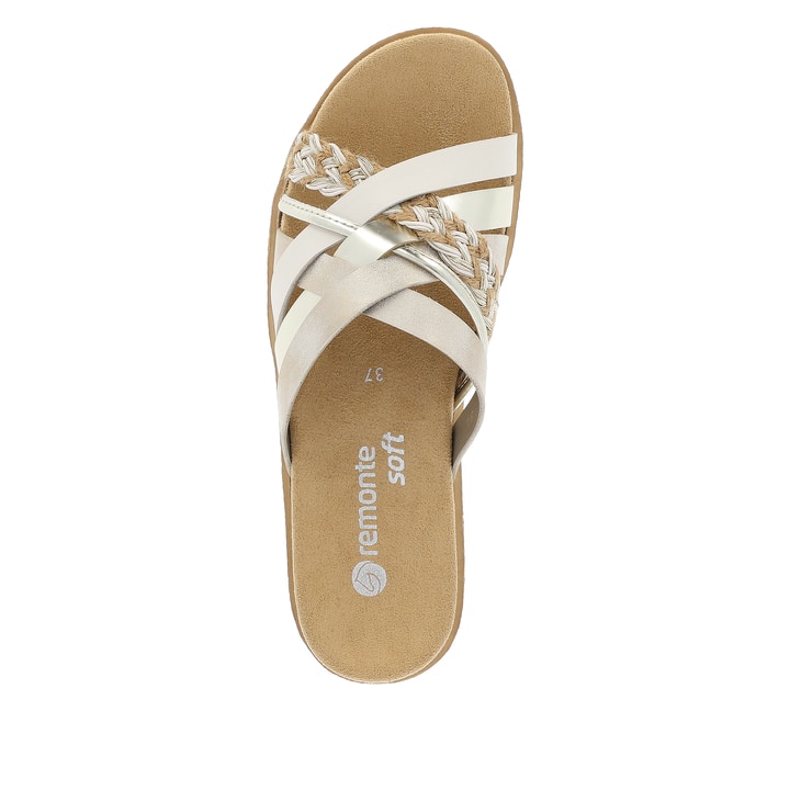 Remonte Artikelnummer D0Q50-90 remonte Damen Pantoletten champagner-metallic Exklusivangebot