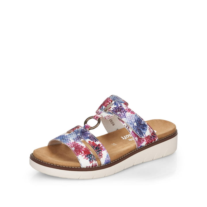 Remonte Artikelnummer D2056-91 remonte Damen Pantoletten blau-violett-geblümt Cyber Monday