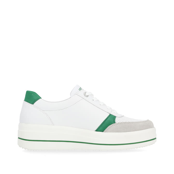 Remonte Artikelnummer D1C00-80 remonte Damen Sneaker smaragdgrün-schneeweiß Blitzangebot