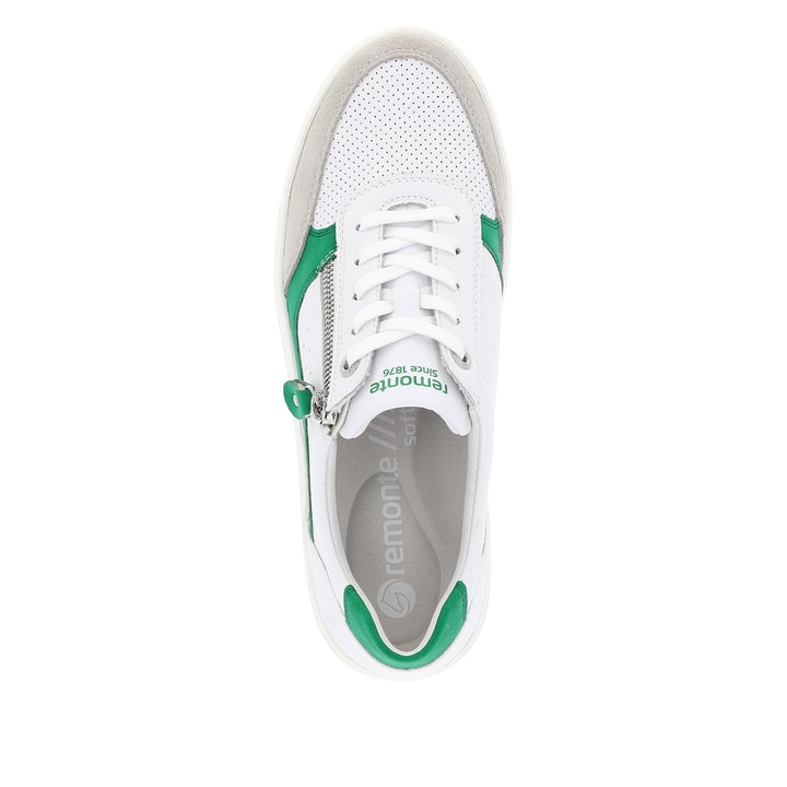 Remonte Artikelnummer D1C00-80 remonte Damen Sneaker smaragdgrün-schneeweiß Blitzangebot