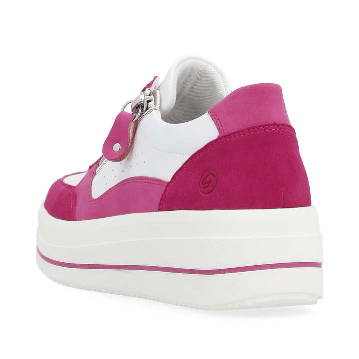 Remonte Artikelnummer D1C00-81 remonte Damen Sneaker fuchsia-schneeweiß Letzter Tag