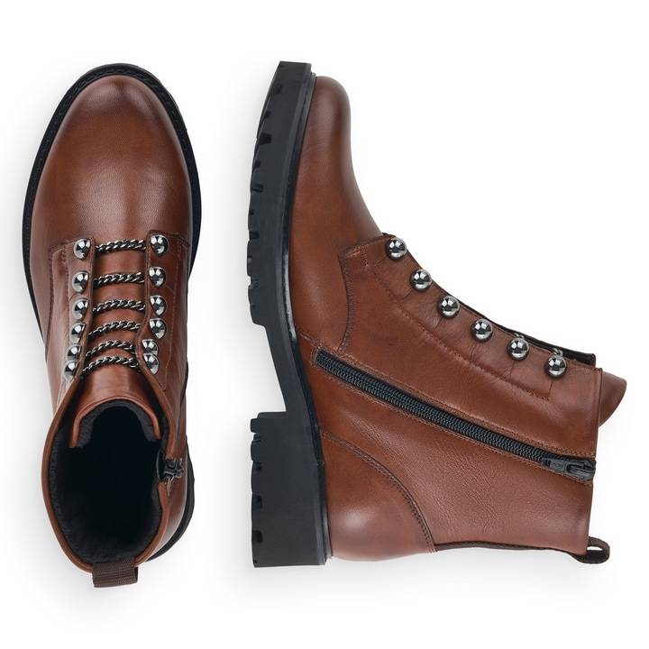 Remonte Artikelnummer D8670-22 remonte Damen Biker Boots karamellbraun 50% Rabatt mit kostenlosem Versand