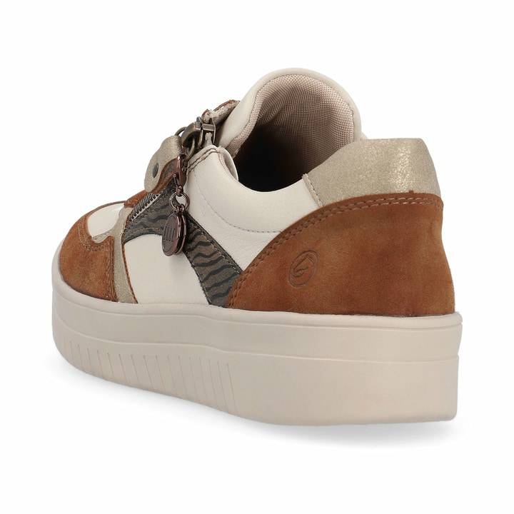Remonte Artikelnummer D0J01-24 remonte Damen Sneaker nougatbraun-weiß Online