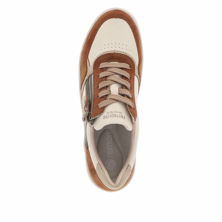 Remonte Artikelnummer D0J01-24 remonte Damen Sneaker nougatbraun-weiß Online