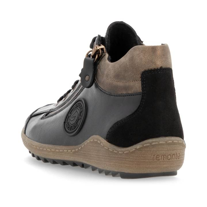Remonte Artikelnummer R1477-03 remonte Damen Schnürschuhe stahlschwarz Rabatt