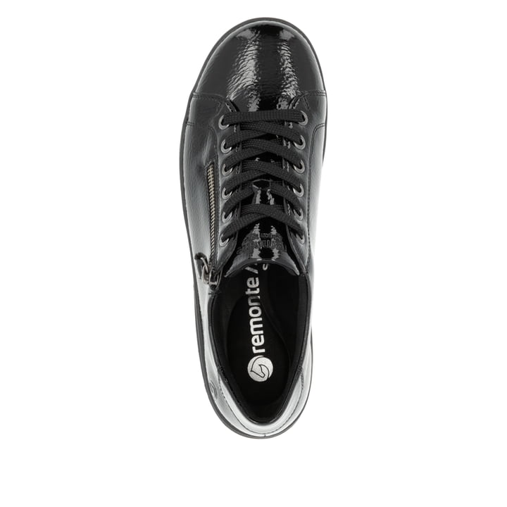 Remonte Artikelnummer D1E03-01 remonte Damen Schnürschuhe glanzschwarz Weihnachtsangebot
