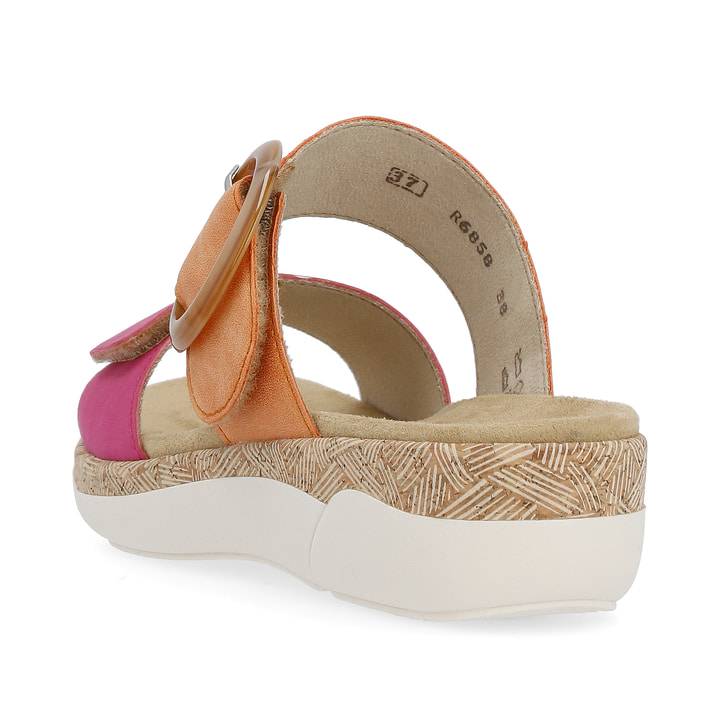 Remonte Artikelnummer R6858-38 remonte Damen Pantoletten apricot-magenta Jubiläumsangebot
