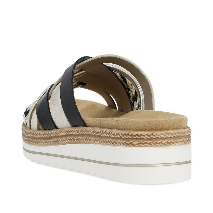 Remonte Artikelnummer D0Q50-02 remonte Damen Pantoletten schwarz-hellbeige Heißer Verkauf