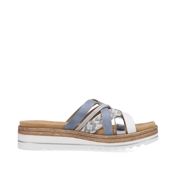 Remonte Artikelnummer D0Q50-12 remonte Damen Pantoletten pastellblau-metallic Kauf eins, bekomm eins gratis