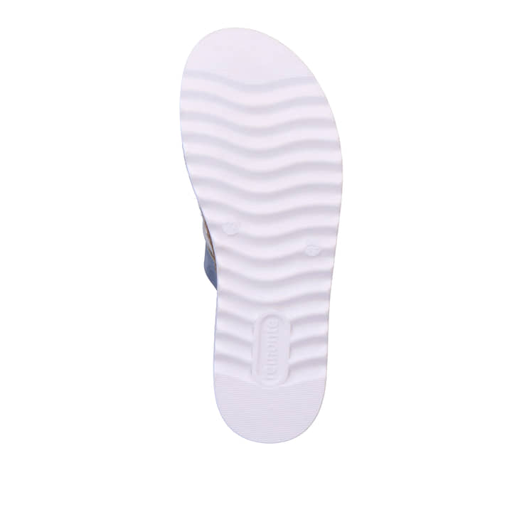 Remonte Artikelnummer D0Q50-12 remonte Damen Pantoletten pastellblau-metallic Kauf eins, bekomm eins gratis