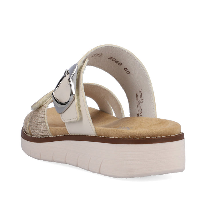 Remonte Artikelnummer D2048-60 remonte Damen Pantoletten beige-metallic Letzte 3 Tage