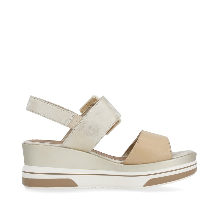 Remonte Artikelnummer D1P50-90 remonte Damen Keilsandaletten beige-metallic Riesige Rabatte