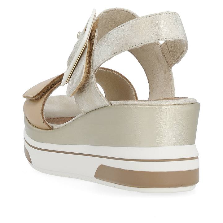 Remonte Artikelnummer D1P50-90 remonte Damen Keilsandaletten beige-metallic Riesige Rabatte