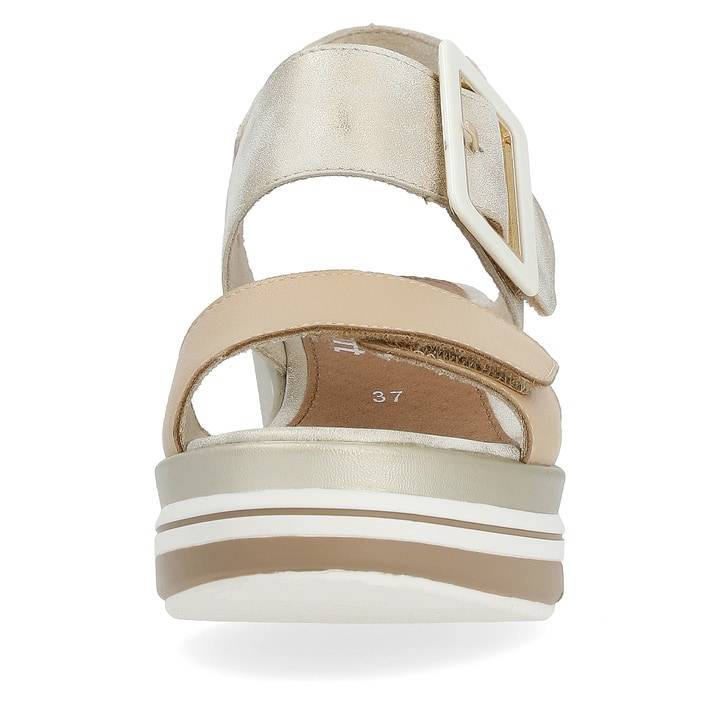 Remonte Artikelnummer D1P50-90 remonte Damen Keilsandaletten beige-metallic Riesige Rabatte