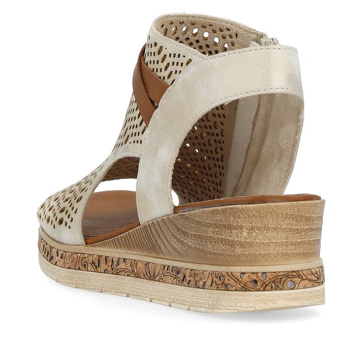 Remonte Artikelnummer D3075-60 remonte Damen Keilsandaletten cremebeige Auslauf