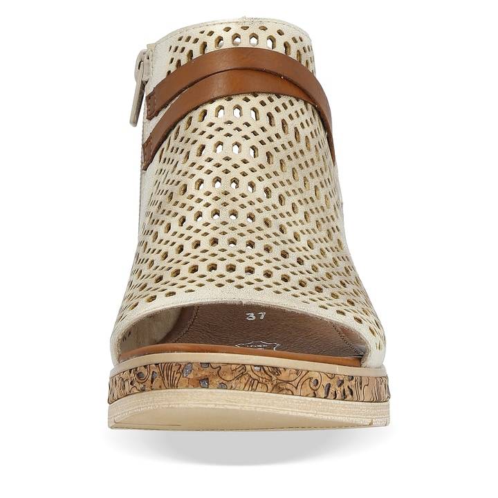 Remonte Artikelnummer D3075-60 remonte Damen Keilsandaletten cremebeige Auslauf