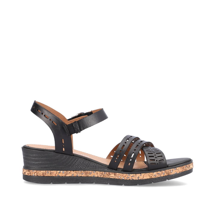 Remonte Artikelnummer D3063-00 remonte Damen Keilsandaletten asphaltschwarz Günstig kaufen