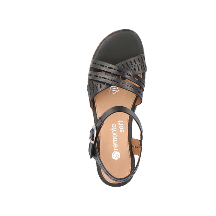 Remonte Artikelnummer D3063-00 remonte Damen Keilsandaletten asphaltschwarz Günstig kaufen