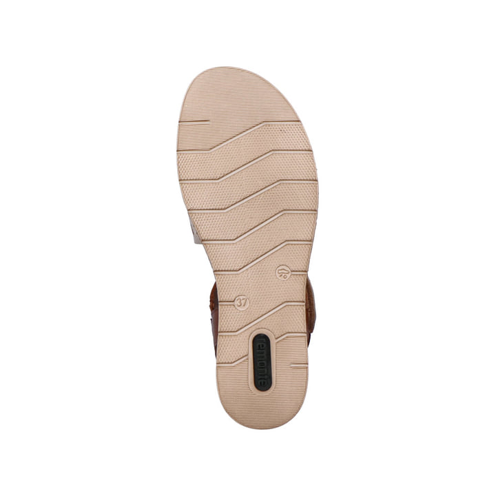 Remonte Artikelnummer D3064-24 remonte Damen Keilsandaletten nussbraun-cremeweiß Preisnachlass