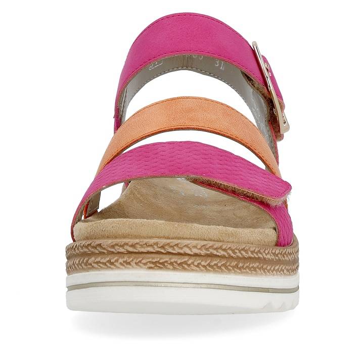 Remonte Artikelnummer D0Q55-31 remonte Damen Riemchensandalen magenta-rostorange Black Friday