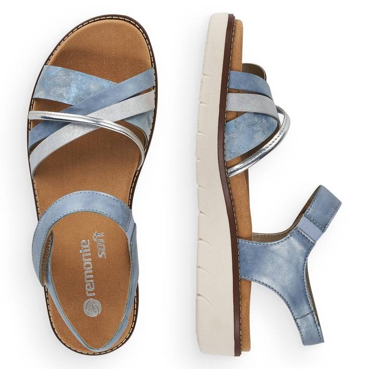 Remonte Artikelnummer D2058-12 remonte Damen Riemchensandalen himmelblau Weihnachtsangebot