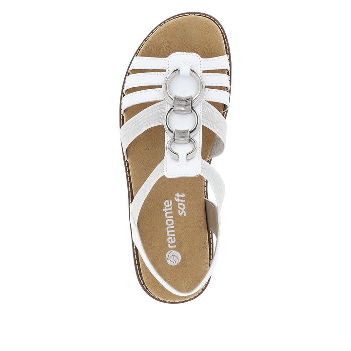 Remonte Artikelnummer D2073-80 remonte Damen Riemchensandalen edelweiß-silber Heißer Verkauf
